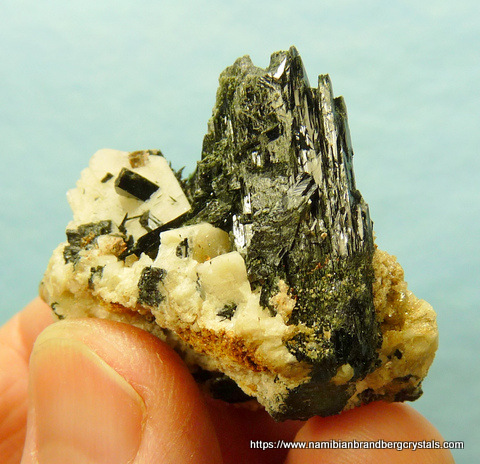 Aegirine on feldspar