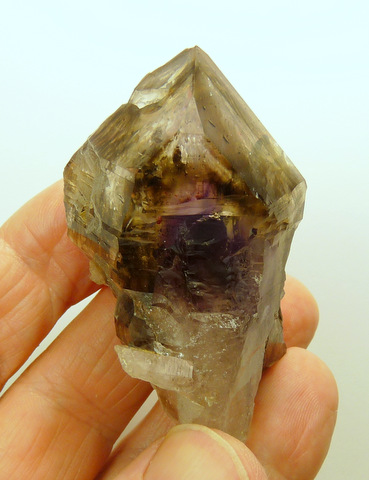 Smoky / amethyst window quartz crystal
