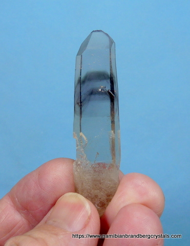 Quartz crystal with two smoky phantoms