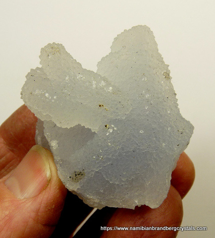 Interesting formation of light blue chalcedony