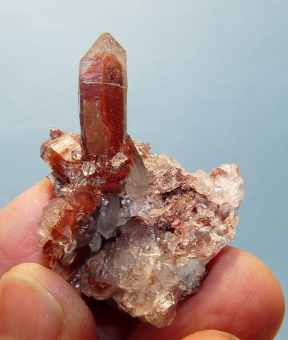 Phantom quartz crystal group on matrix