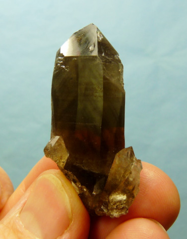 Quartz crystal with lovely smoky colouring