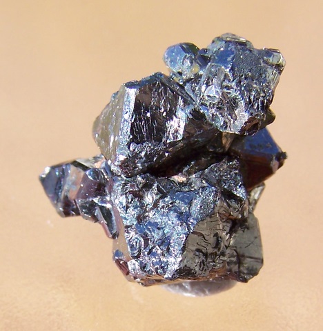 Carrollite crystal cluster with metallic lustre and no apparent damage