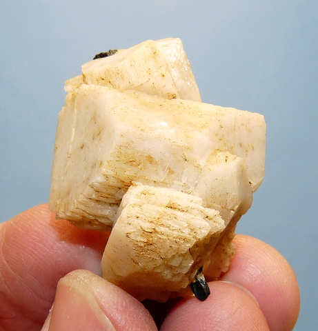 Well-formed feldspar crystals with aegirine